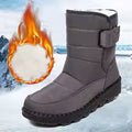 Botas de Nieve Impermeables para Mujer 2026, Zapatos de Invierno Cálidos Antideslizantes, Botines de Plataforma con Forro de Felpa Grueso, Zapatos Acolchados de Algodón